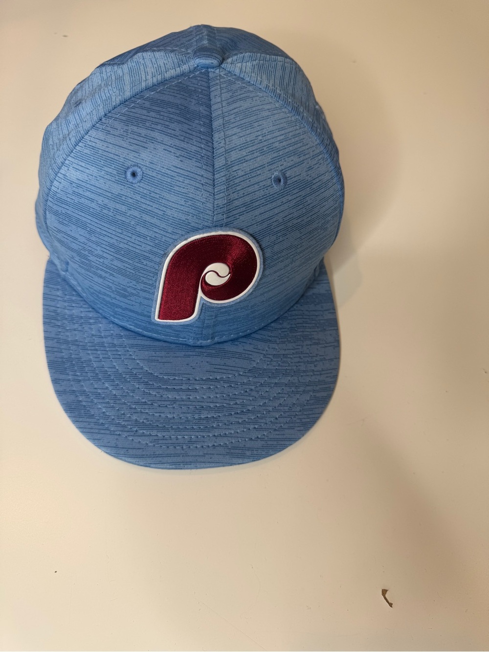 New Era Philadelphia Phillies Cooperstown Coll. Fitted 7 3/8 Light Blue MLB - Picture 3 of 9